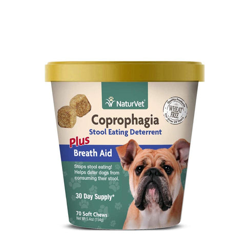 NaturVet Coprophagia Stool Eating Deterrent Plus Breath Aid